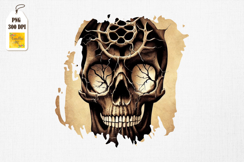 vintage-skull-spooky-art