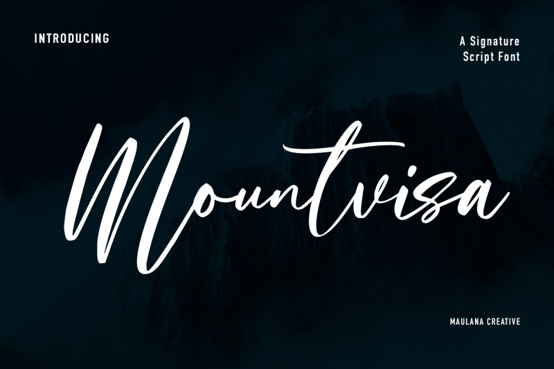 mountvisa-script-font