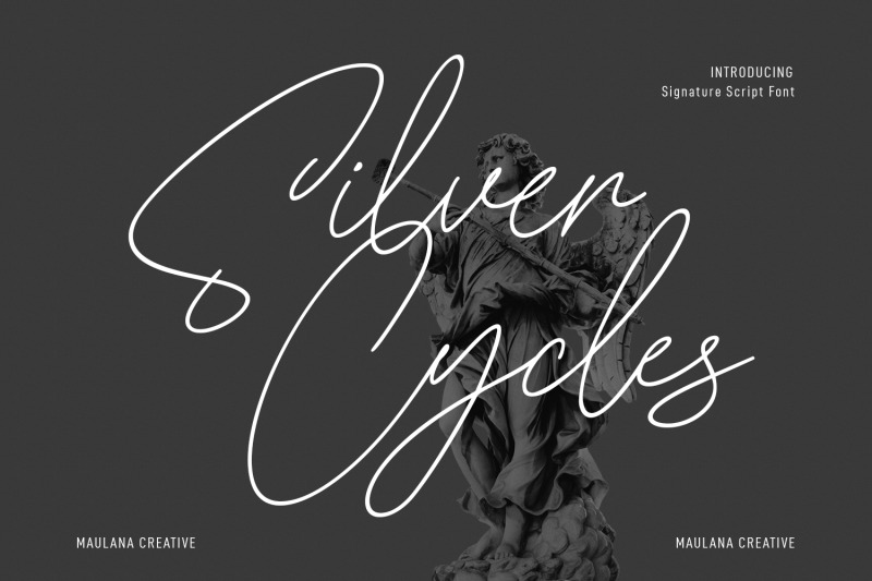 silver-cycles-signature-script-font