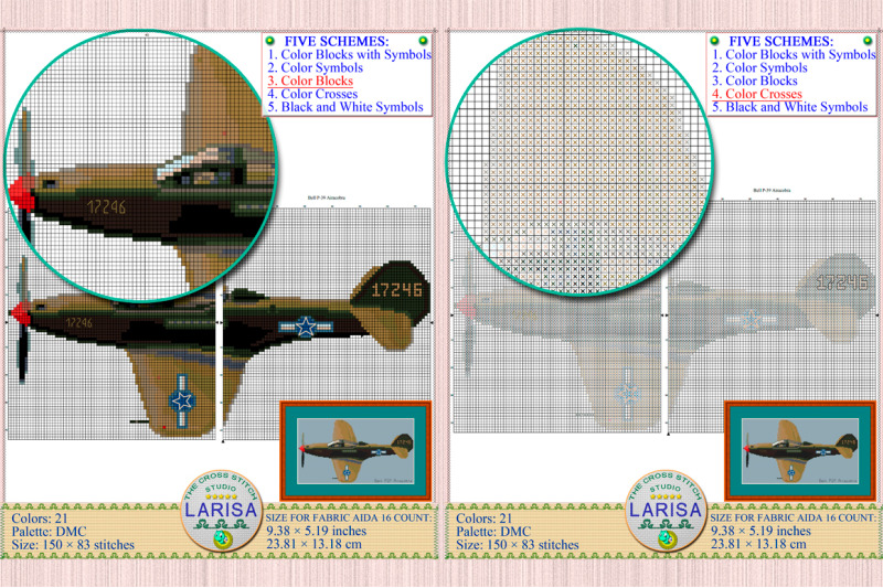 airacobra-cross-stitch-pattern-world-war-ii-fighter-aircraft