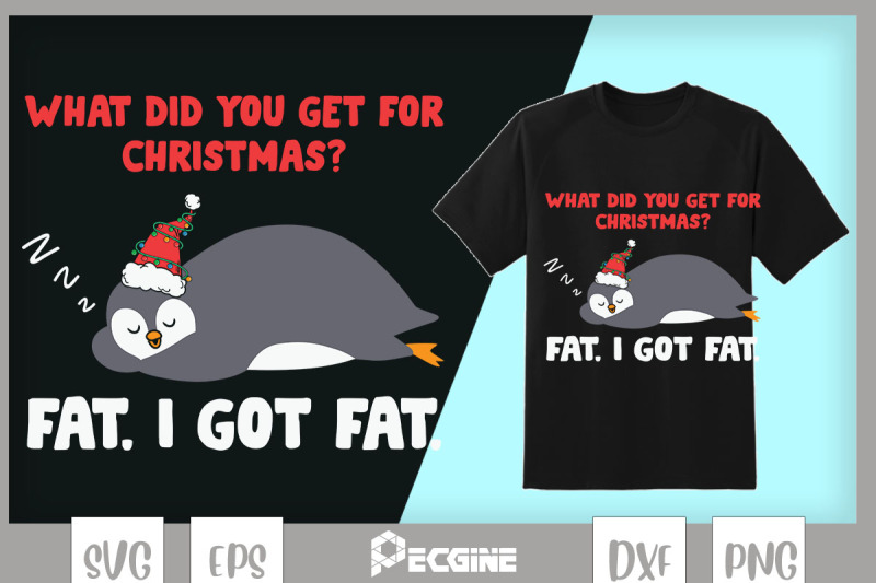 funny-got-fat-for-christmas-lazy-penguin