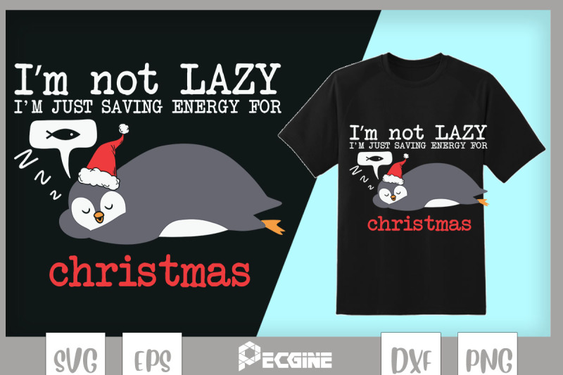 christmas-lazy-penguin-saving-energy