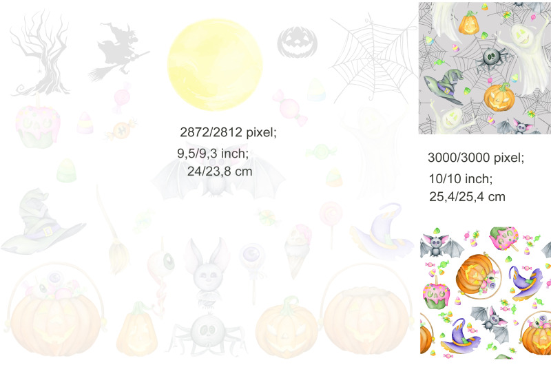halloween-bundle-digital-paper-watercolor-clipart-halloween-concept