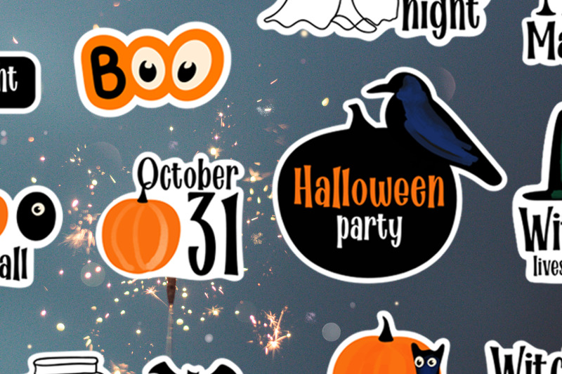 halloween-sticker-set