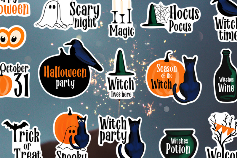 halloween-sticker-set