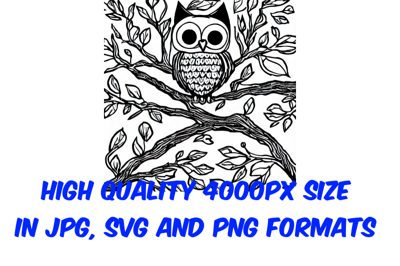 owl-on-branch-coloring-pages