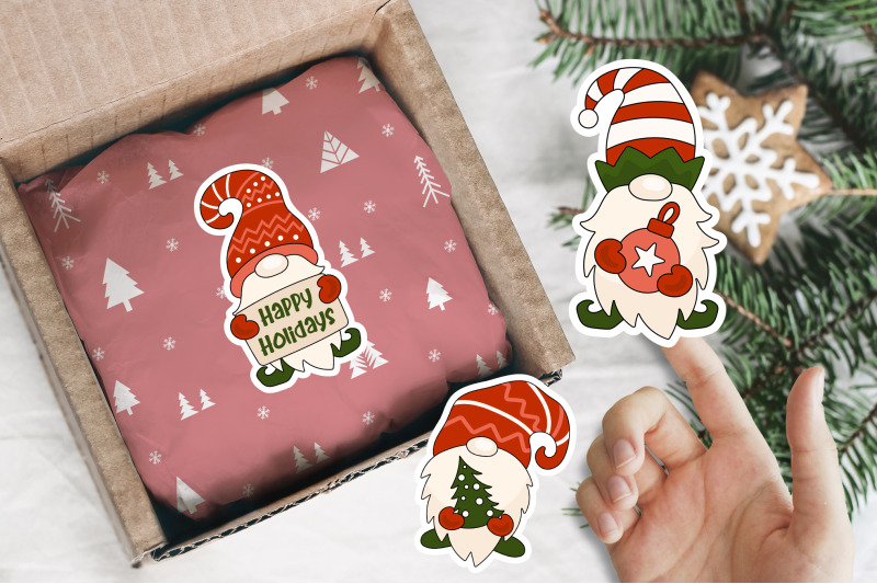 christmas-gnome-stickers-christmas-sticker-bundle