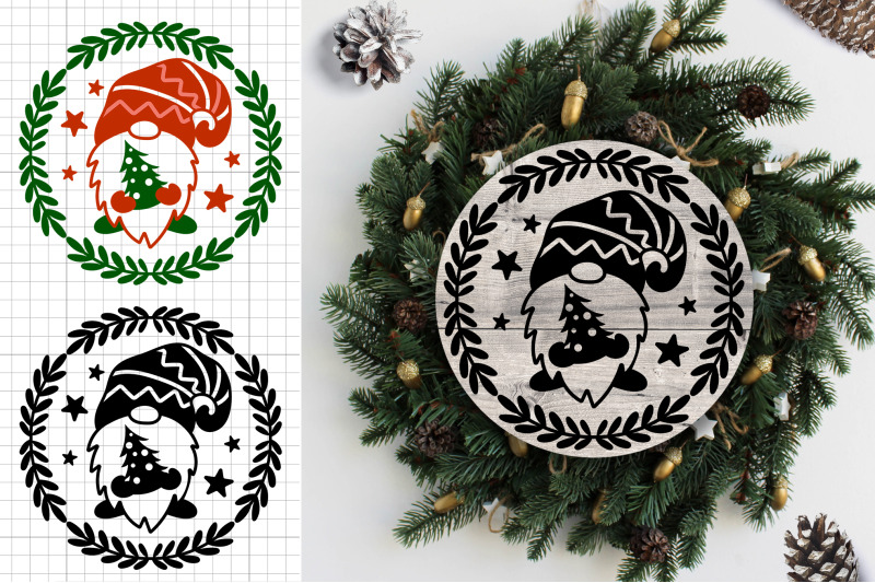 christmas-gnome-wreath-christmas-round-sign-svg-bundle