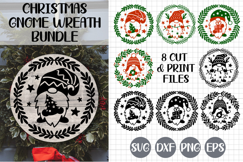 christmas-gnome-wreath-christmas-round-sign-svg-bundle