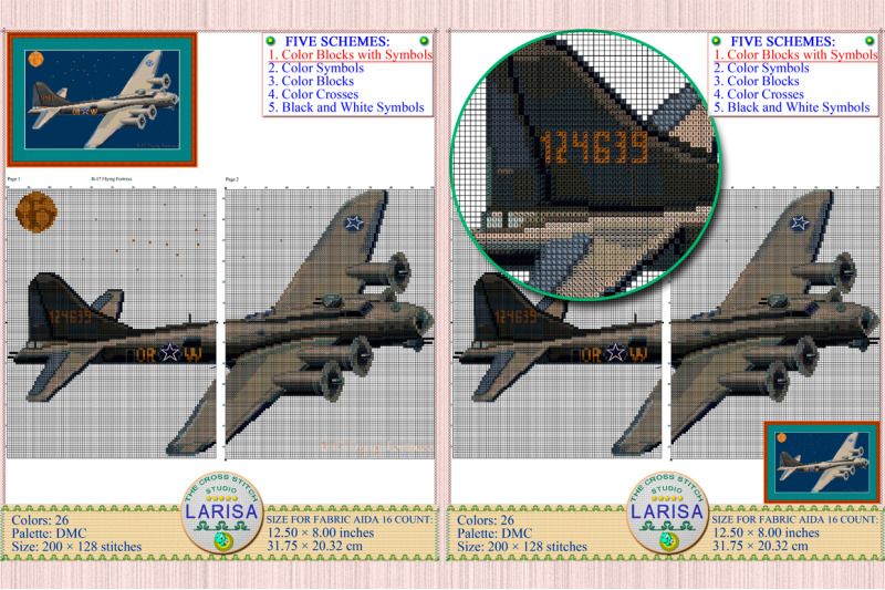 flying-fortress-cross-stitch-pattern-heavy-bomber-b-17