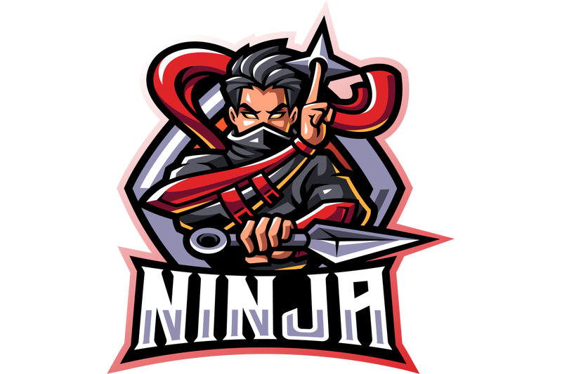 ninja-esport-mascot-logo-design