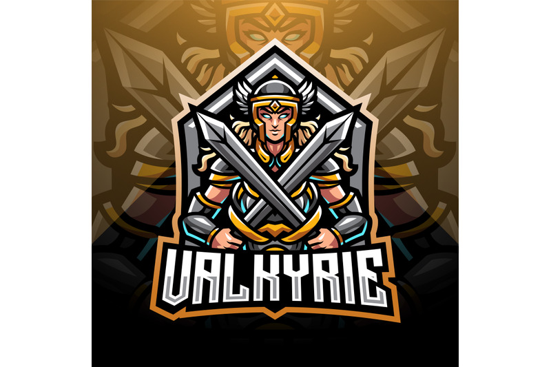 valkyrie-esport-mascot-logo-design