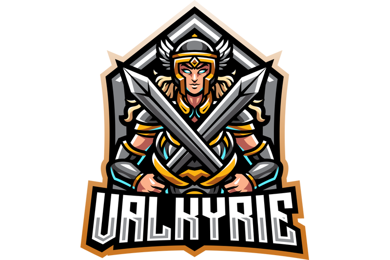 valkyrie-esport-mascot-logo-design