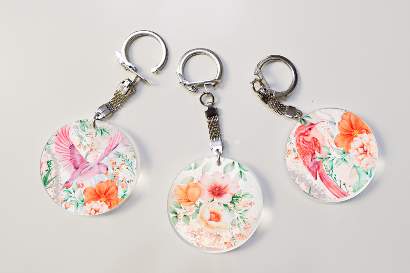 spring-garden-keychain-sublimation-png-bundle-floral-design