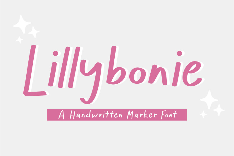 lillybonie-girly-marker-font