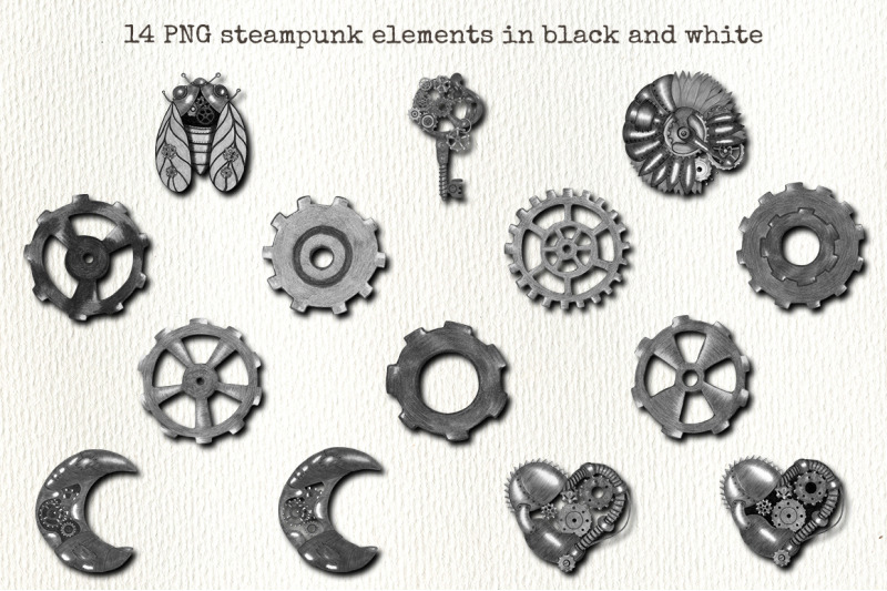 steampunk-bundle-steampunk-clipart-and-digital-paper