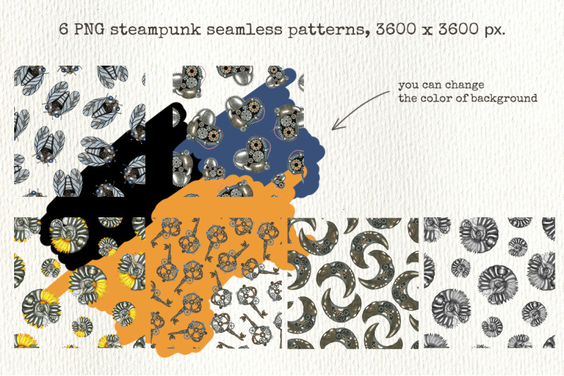 steampunk-bundle-steampunk-clipart-and-digital-paper