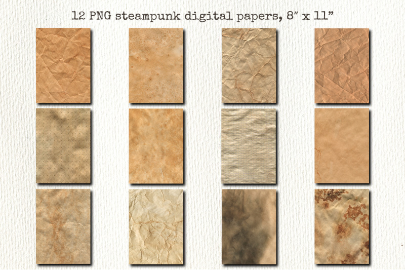 steampunk-bundle-steampunk-clipart-and-digital-paper