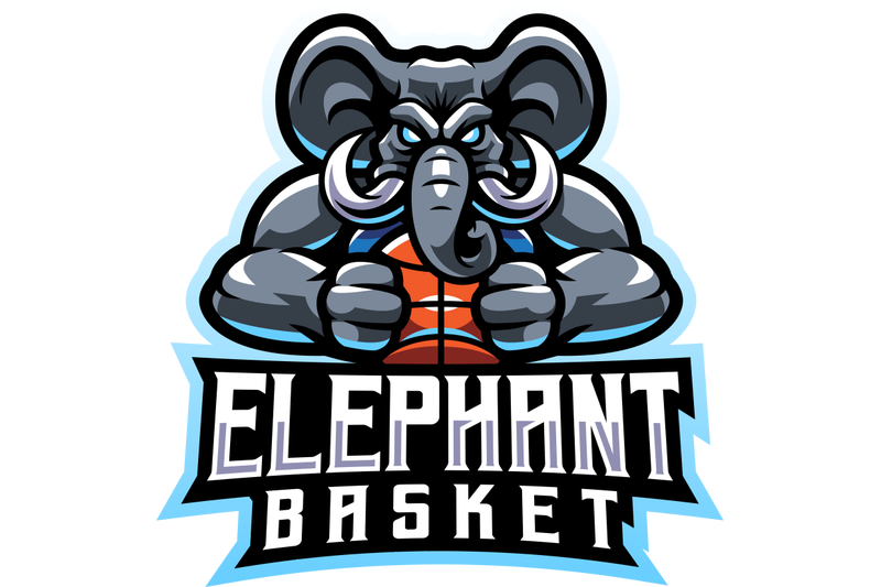 elephant-esport-mascot-logo-design