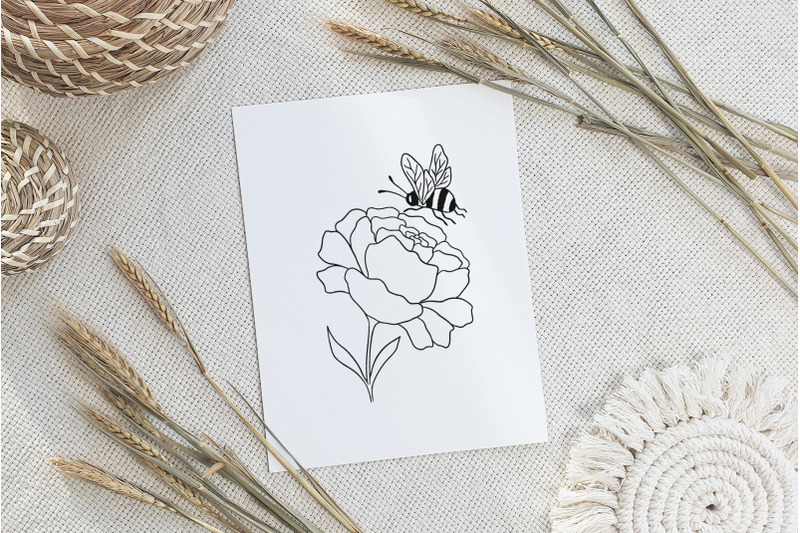 bee-with-flower-svg-cut-file