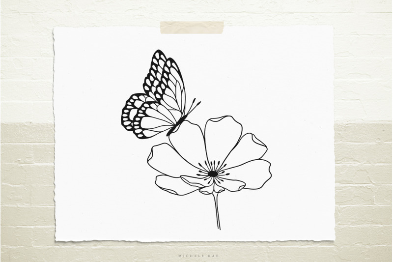 butterfly-with-flower-svg-cut-file