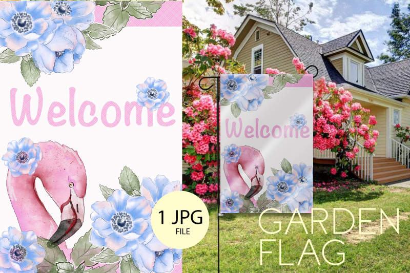 flamingo-welcome-garden-flag-sublimation-designs