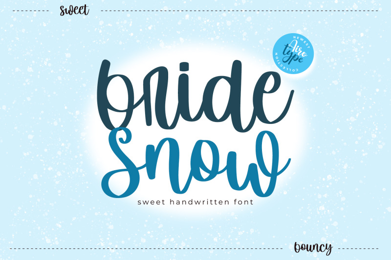 bride-snow-bouncy-handwritten-font