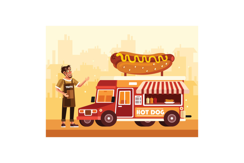 hot-dog-street-food-truck-with-a-seller