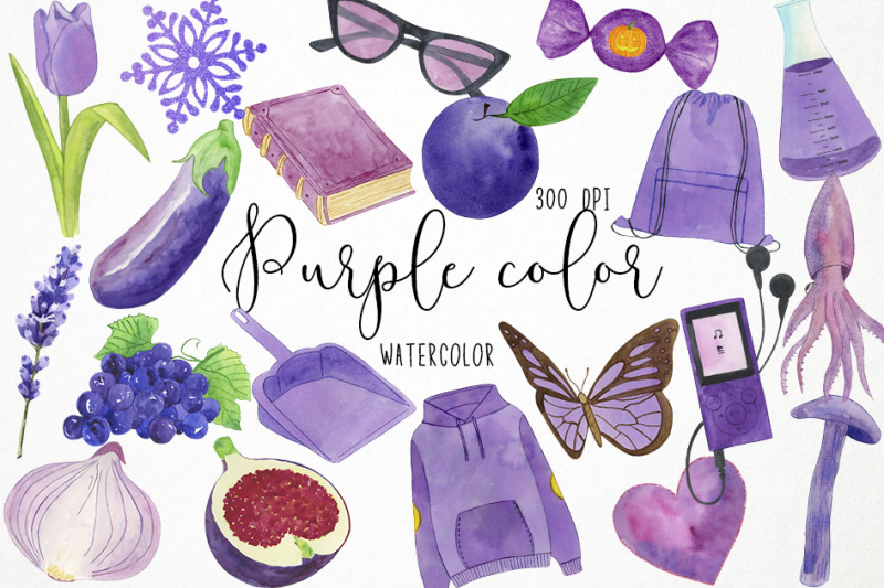 watercolor-purple-clipart-purple-color-clipart-purple-objects-clipar