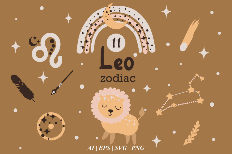 leo-baby-svg-zodiac-sign-clipart-leo-constellation