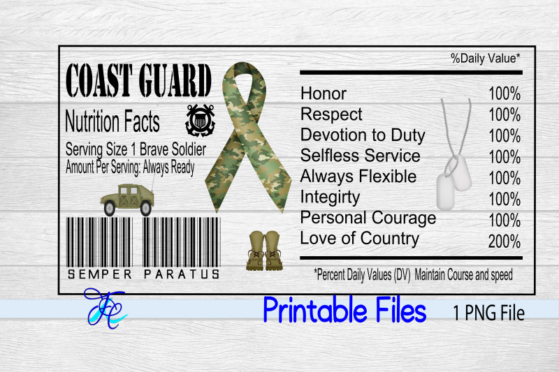 military-coast-guard-nutrtition-label