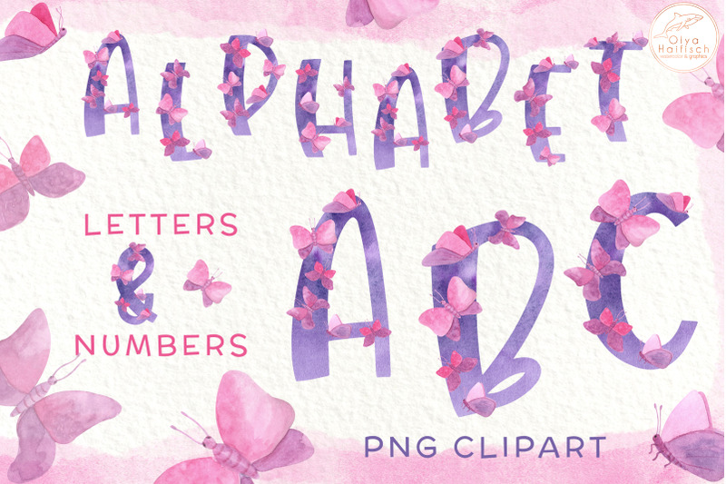 pink-butterfly-alphabet-clipart-watercolor-baby-girl-letters-amp-number