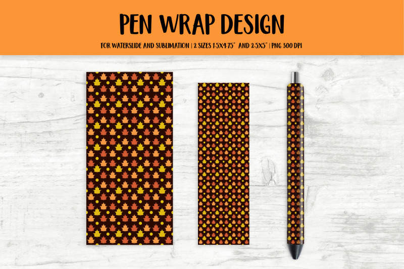 fall-maple-leaves-pen-wrap-sublimation-or-waterslide-png