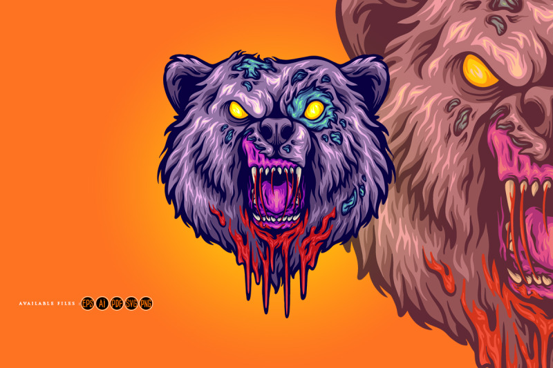 scary-bear-head-monster-svg