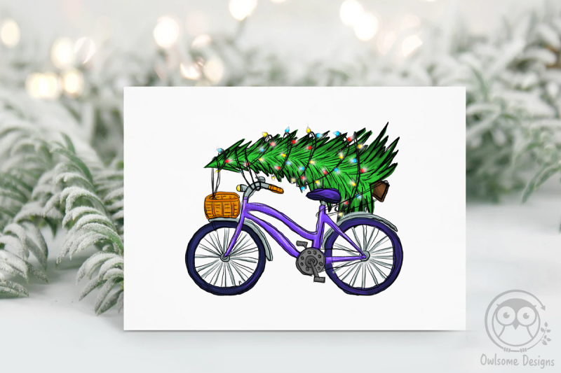 christmas-tree-on-bicycle-png