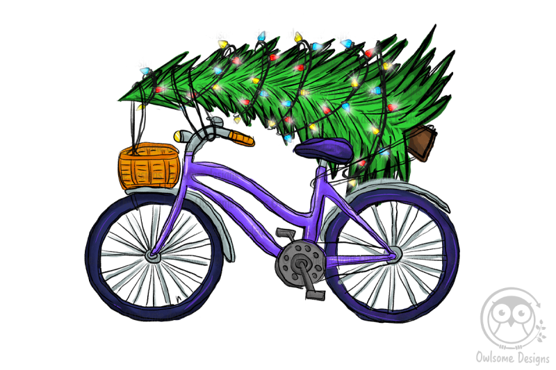 christmas-tree-on-bicycle-png