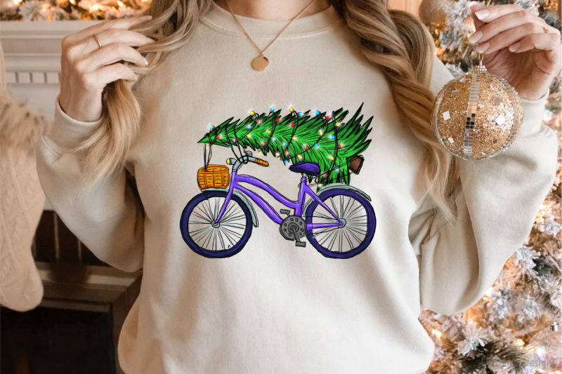 christmas-tree-on-bicycle-png