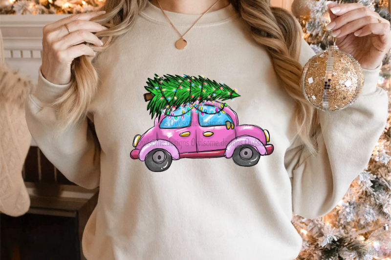 christmas-on-vintage-car-png