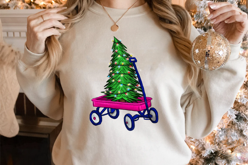 christmas-tree-on-wagon-png