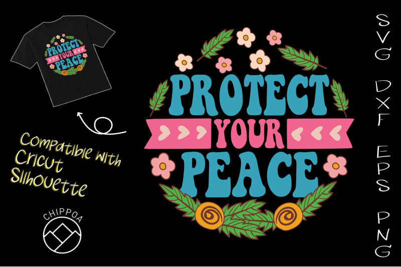 protect-your-peace-hippie-keychain