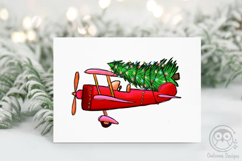 plane-christmas-tree-png