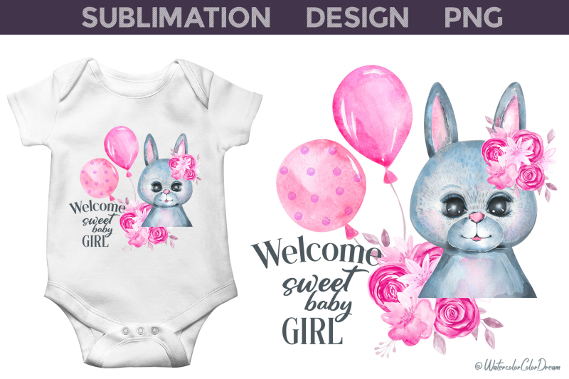 welcome-sweet-baby-girl-baby-sublimation-design-nbsp
