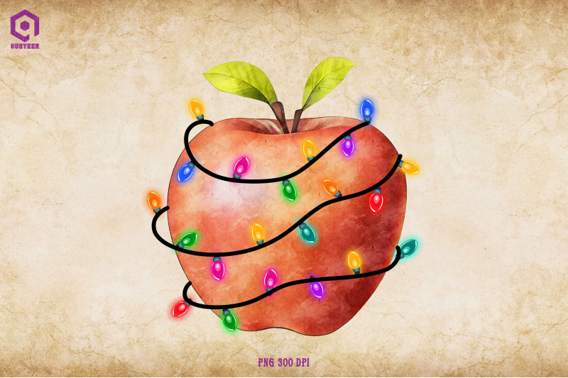 apple-christmas-tree-lights