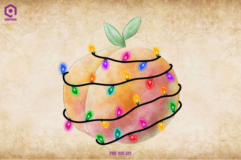 peach-christmas-tree-lights