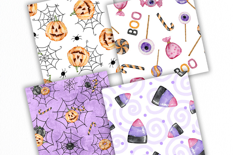 halloween-candy-digital-paper-pack