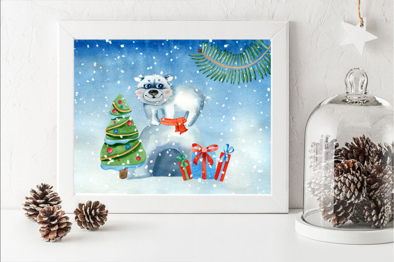 christmas-polar-bear-clipart-bundle