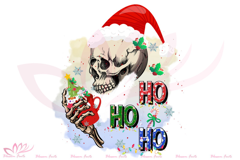 ho-ho-ho-santa-skull-sublimation