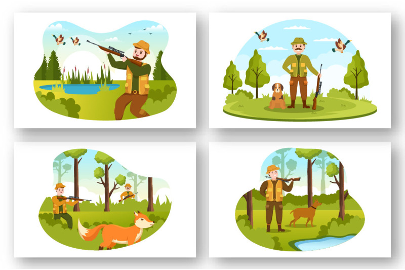 15-wild-animals-hunting-illustration