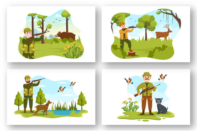 15-wild-animals-hunting-illustration