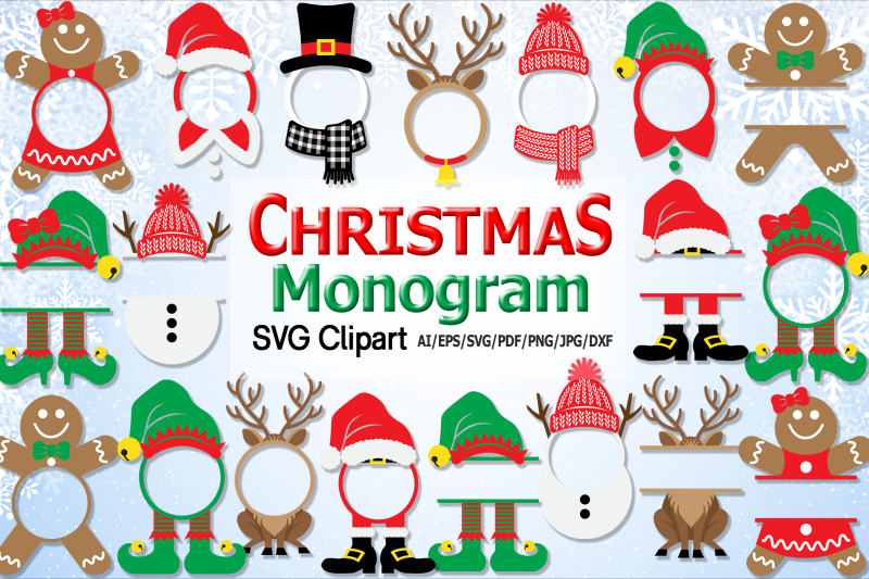 christmas-character-monogram-svg-clipart